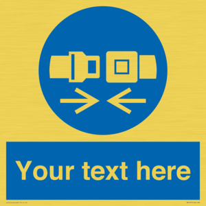 Custom Seatbelts Sign